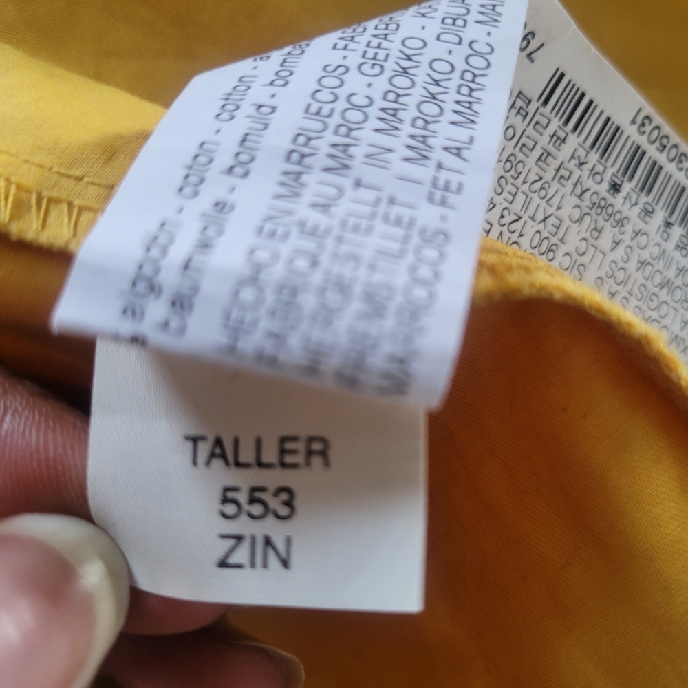 NWT ZARA Mustard Yellow Sleeveless Jacket - Size M Utility Style Jacket - Picture 7 of 11